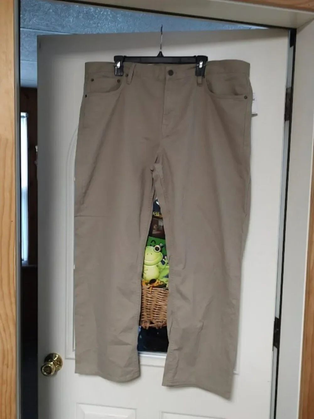 New Old Navy Beige Loose Fit Straight Leg Pants Size Men's 40/30
